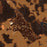 Autaugaville Alabama Map Print in Ember Style Zoomed In Close Up Showing Details