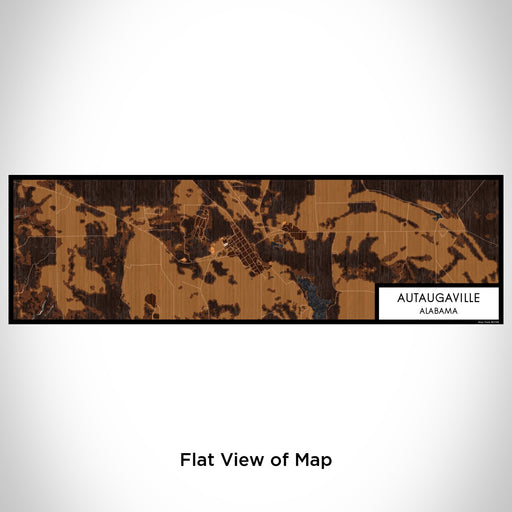 Flat View of Map Custom Autaugaville Alabama Map Enamel Mug in Ember