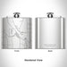 Rendered View of Autaugaville Alabama Map Engraving on 6oz Stainless Steel Flask