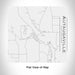 Rendered View of Autaugaville Alabama Map Engraving on 17oz Stainless Steel Insulated Tumbler in White