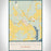 Autaugaville Alabama Map Print Portrait Orientation in Woodblock Style With Shaded Background