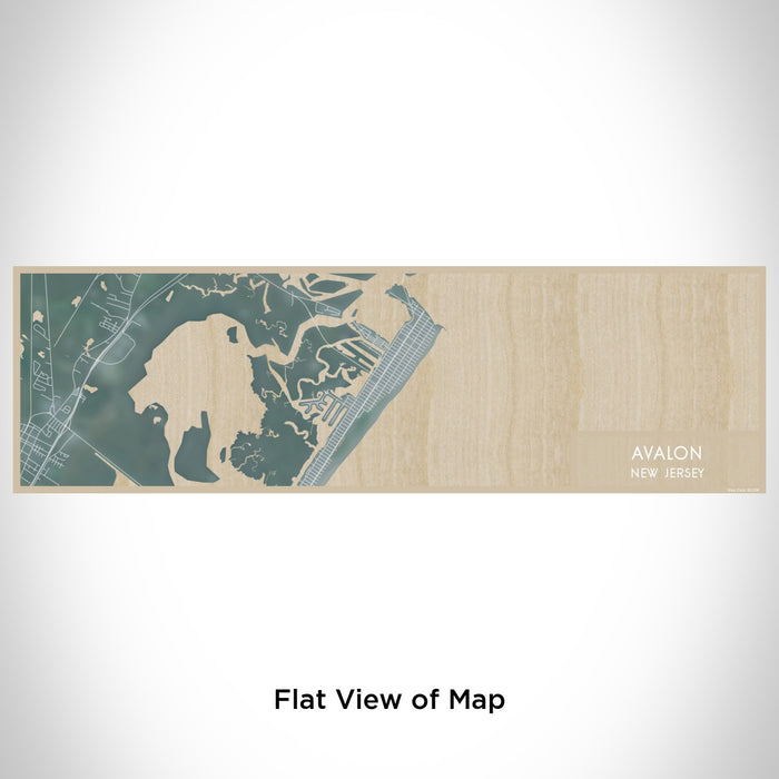 Flat View of Map Custom Avalon New Jersey Map Enamel Mug in Afternoon