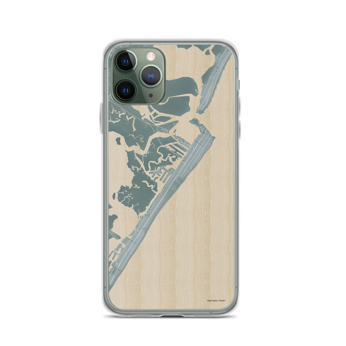 Custom iPhone 11 Pro Avalon New Jersey Map Phone Case in Afternoon