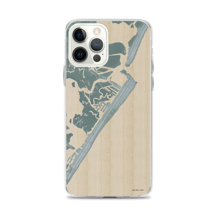 Custom iPhone 12 Pro Max Avalon New Jersey Map Phone Case in Afternoon