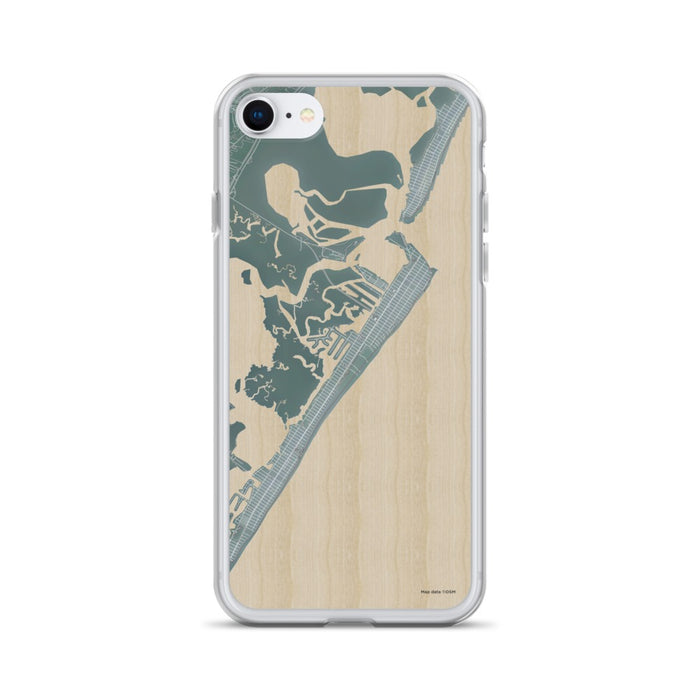 Custom iPhone SE Avalon New Jersey Map Phone Case in Afternoon