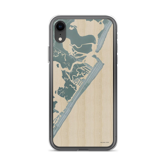 Custom iPhone XR Avalon New Jersey Map Phone Case in Afternoon