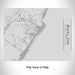 Rendered View of Avalon New Jersey Map Engraving on 20oz Stainless Steel Insulated Bottle with Bamboo Top