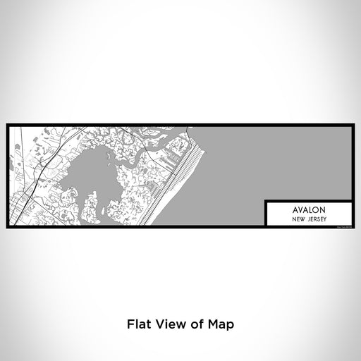 Flat View of Map Custom Avalon New Jersey Map Enamel Mug in Classic
