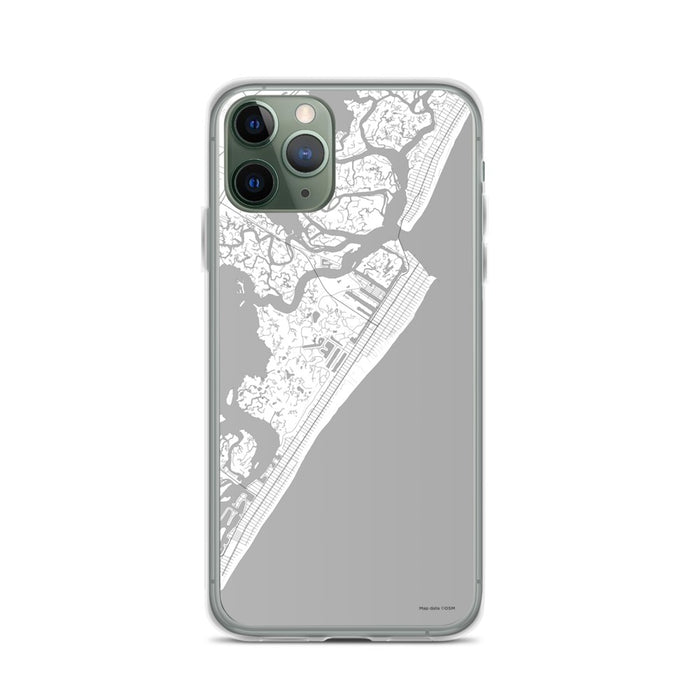Custom iPhone 11 Pro Avalon New Jersey Map Phone Case in Classic