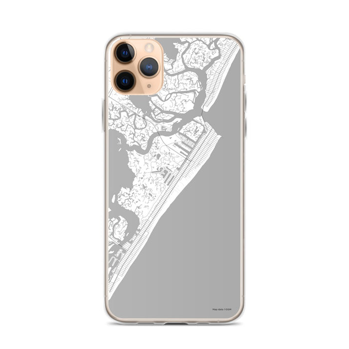 Custom iPhone 11 Pro Max Avalon New Jersey Map Phone Case in Classic
