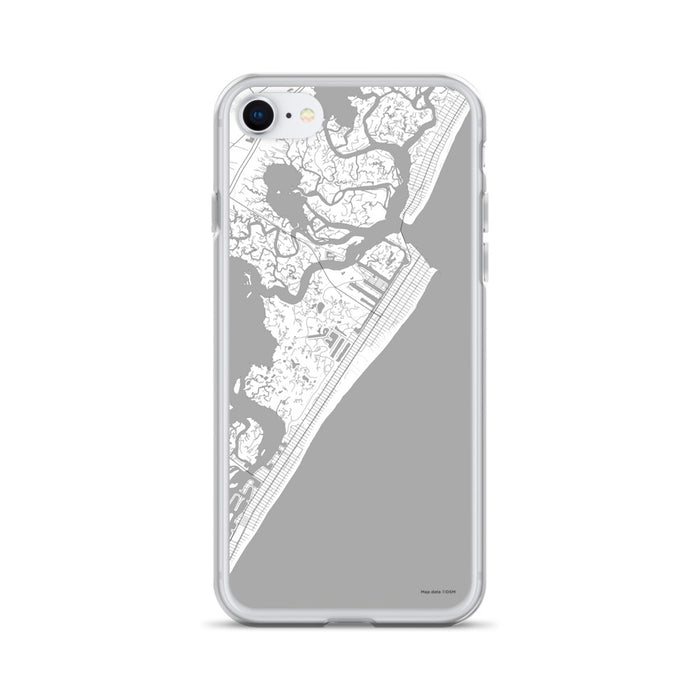 Custom iPhone SE Avalon New Jersey Map Phone Case in Classic