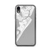Custom iPhone XR Avalon New Jersey Map Phone Case in Classic