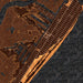 Avalon New Jersey Map Print in Ember Style Zoomed In Close Up Showing Details