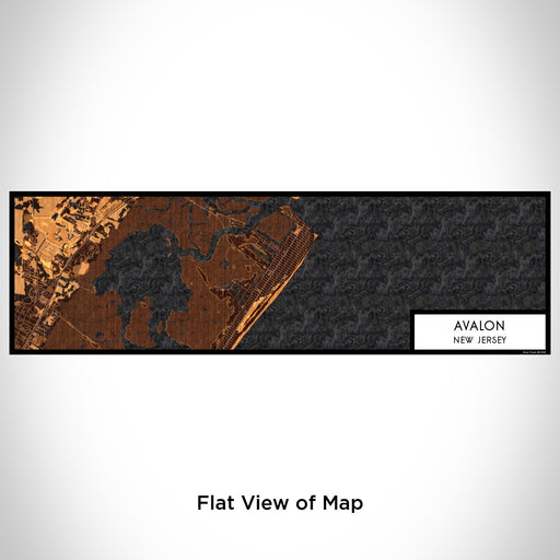 Flat View of Map Custom Avalon New Jersey Map Enamel Mug in Ember