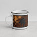 Left View Custom Avalon New Jersey Map Enamel Mug in Ember