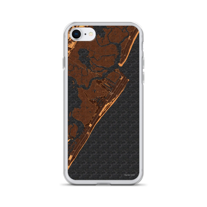 Custom iPhone SE Avalon New Jersey Map Phone Case in Ember