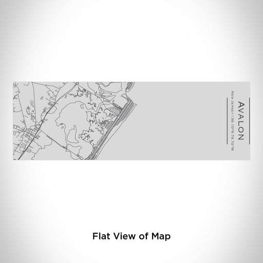 Rendered View of Avalon New Jersey Map Engraving on 10oz Stainless Steel Insulated Cup with Sipping Lid