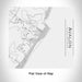 Rendered View of Avalon New Jersey Map Engraving on 17oz Stainless Steel Insulated Tumbler in White