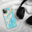 Custom Avalon New Jersey Map Phone Case in Watercolor on Table with Black Headphones