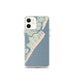 Custom iPhone 12 mini Avalon New Jersey Map Phone Case in Woodblock