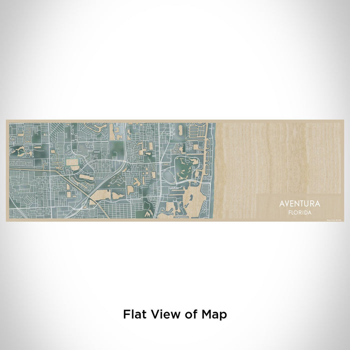 Flat View of Map Custom Aventura Florida Map Enamel Mug in Afternoon
