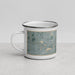 Left View Custom Aventura Florida Map Enamel Mug in Afternoon