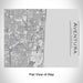 Rendered View of Aventura Florida Map Engraving on 20oz Stainless Steel Insulated Bottle with Bamboo Top