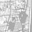 Aventura Florida Map Print in Classic Style Zoomed In Close Up Showing Details