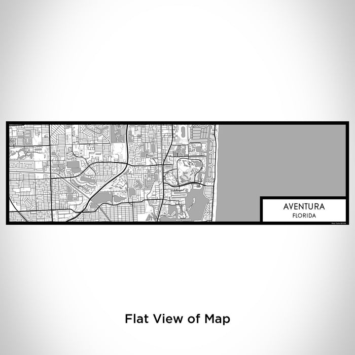 Flat View of Map Custom Aventura Florida Map Enamel Mug in Classic