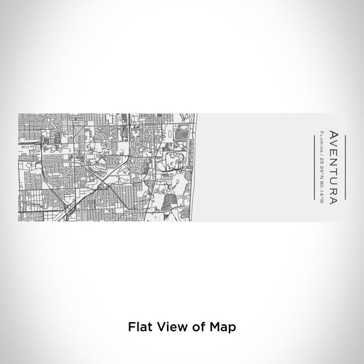 Rendered View of Aventura Florida Map Engraving on 10oz Stainless Steel Insulated Cup with Sliding Lid in White