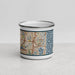 Front View Custom Aventura Florida Map Enamel Mug in Woodblock