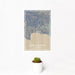 12x18 Avila Beach California Map Print Portrait Orientation in Afternoon Style With Small Cactus Plant in White Planter