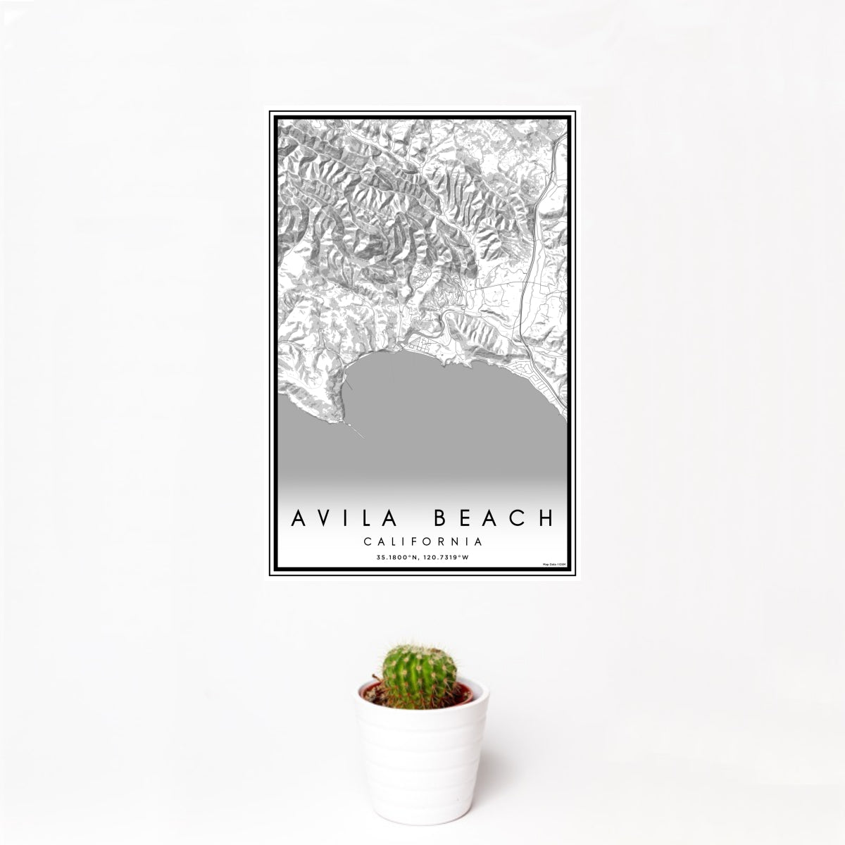 Avila Beach - California Map Print in Classic — JACE Maps