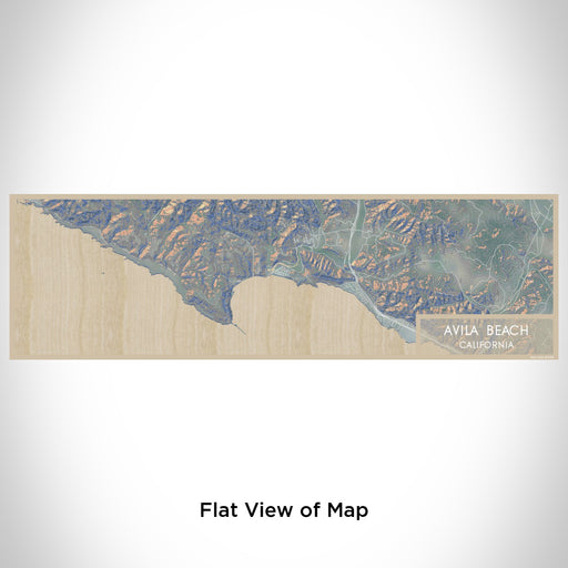 Flat View of Map Custom Avila Beach California Map Enamel Mug in Afternoon