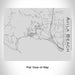 Rendered View of Avila Beach California Map Engraving on 20oz Stainless Steel Insulated Bottle with Bamboo Top