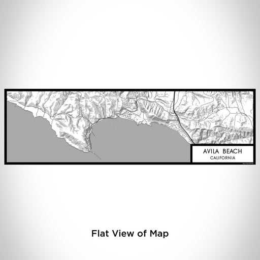 Flat View of Map Custom Avila Beach California Map Enamel Mug in Classic