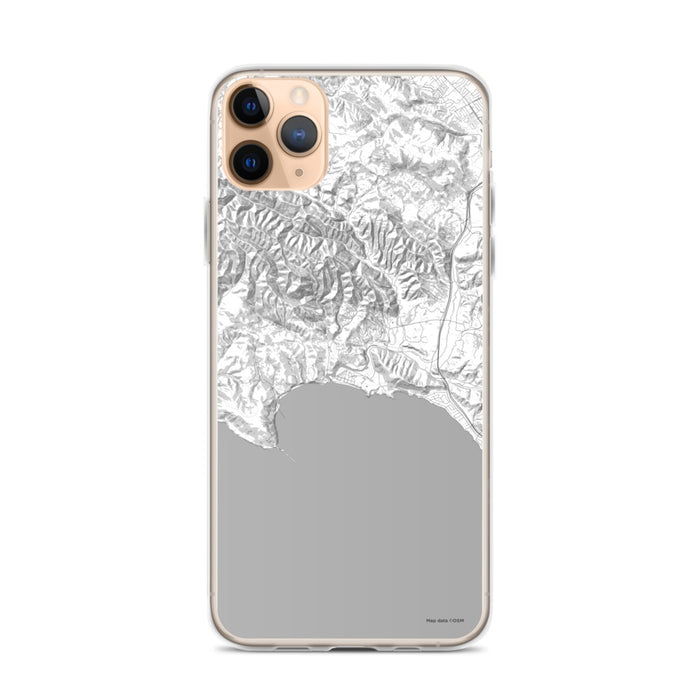 Custom iPhone 11 Pro Max Avila Beach California Map Phone Case in Classic