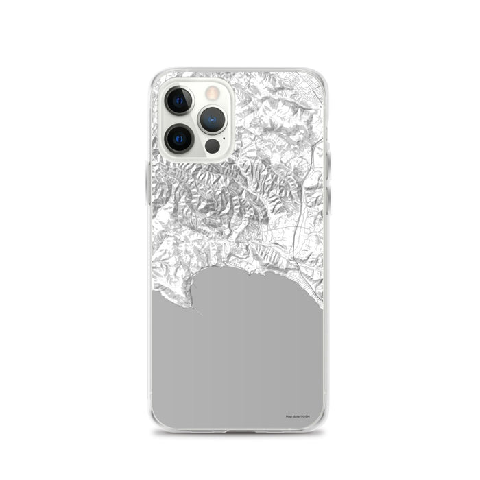 Custom iPhone 12 Pro Avila Beach California Map Phone Case in Classic