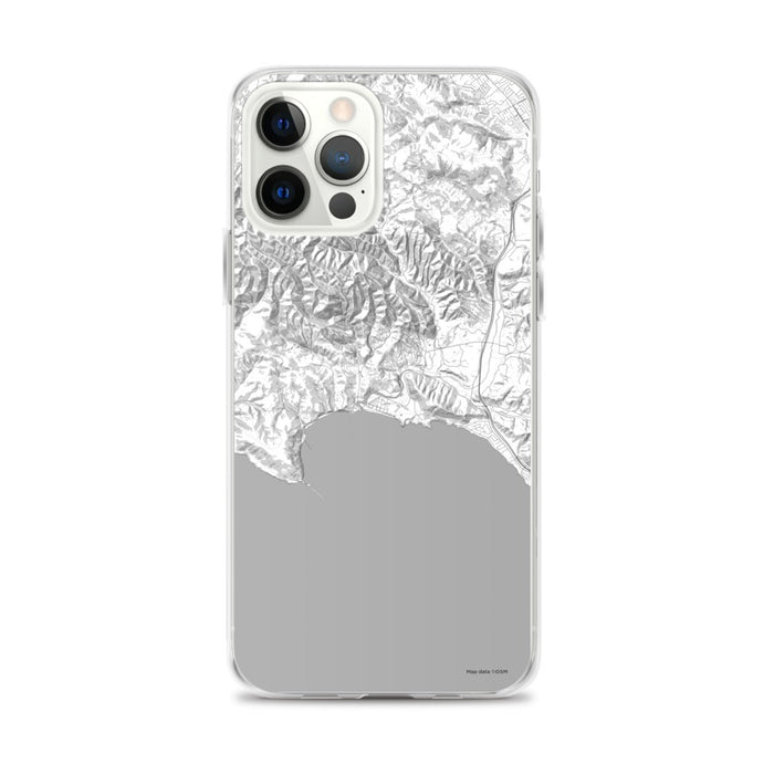 Custom iPhone 12 Pro Max Avila Beach California Map Phone Case in Classic