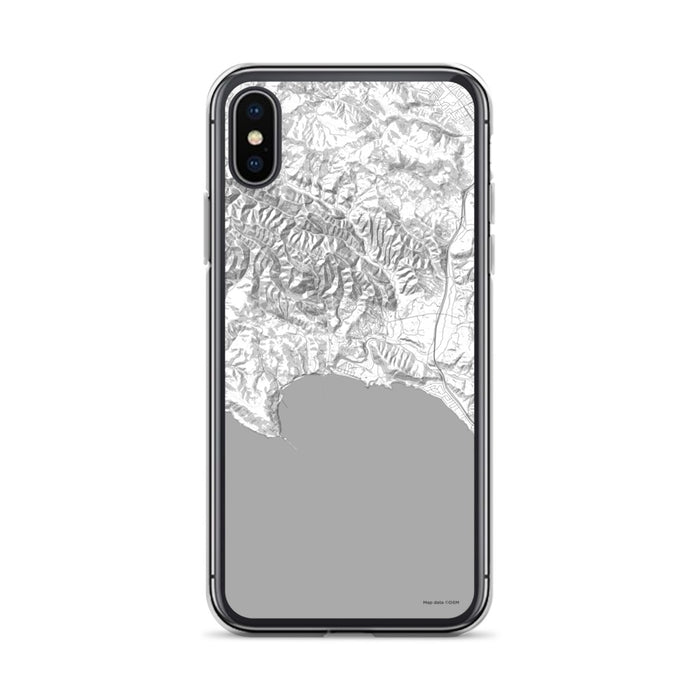 Custom iPhone X/XS Avila Beach California Map Phone Case in Classic