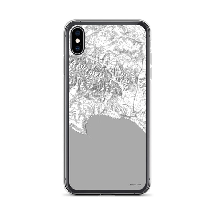 Custom iPhone XS Max Avila Beach California Map Phone Case in Classic