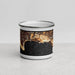 Front View Custom Avila Beach California Map Enamel Mug in Ember
