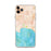 Custom iPhone 11 Pro Max Avila Beach California Map Phone Case in Watercolor