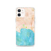 Custom iPhone 12 Avila Beach California Map Phone Case in Watercolor