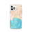 Custom iPhone 12 Pro Avila Beach California Map Phone Case in Watercolor