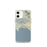 Custom iPhone 12 mini Avila Beach California Map Phone Case in Woodblock