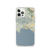 Custom iPhone 12 Pro Avila Beach California Map Phone Case in Woodblock