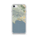 Custom iPhone SE Avila Beach California Map Phone Case in Woodblock
