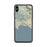 Custom iPhone XS Max Avila Beach California Map Phone Case in Woodblock