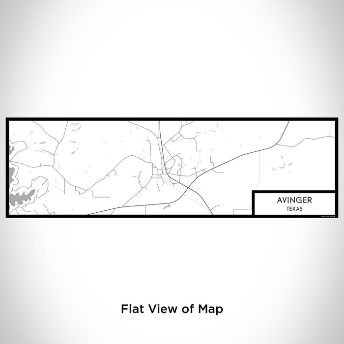 Flat View of Map Custom Avinger Texas Map Enamel Mug in Classic